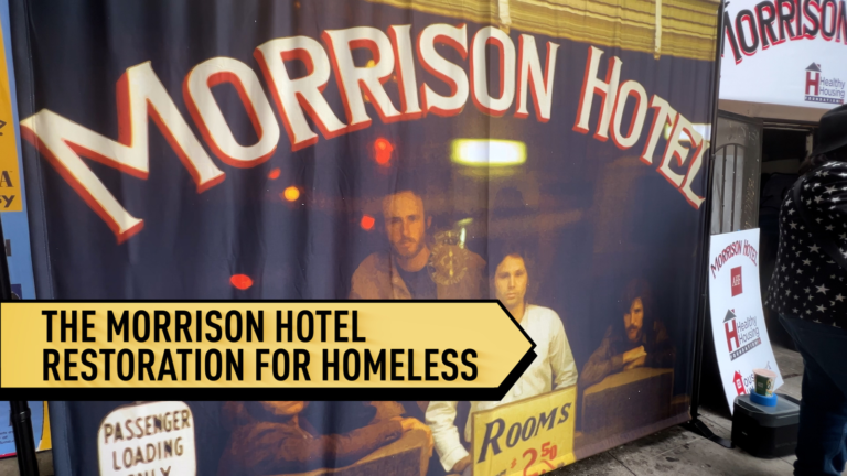 Morrison Hotel featured on iconic cover of The Doors album resurrected to aid homelessness