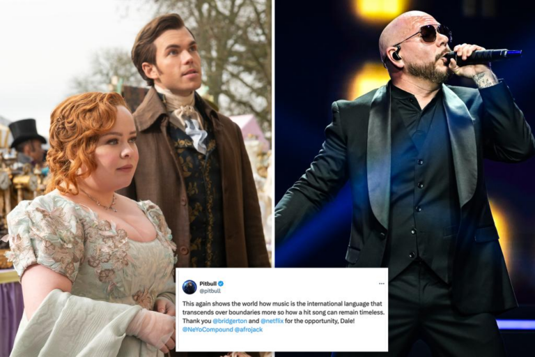Pitbull reacts to ‘Bridgerton’ using song for Season 3 carriage scene