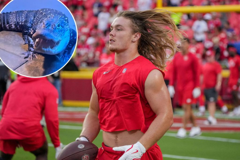 NFL fans get introduced to Chiefs running back’s pet alligator