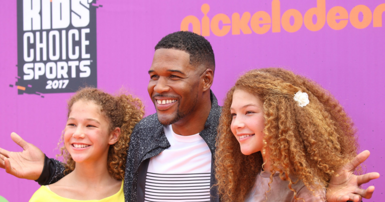 Michael Strahan Is ‘So Proud’ as Twin Daughters Make Their Skims Debut