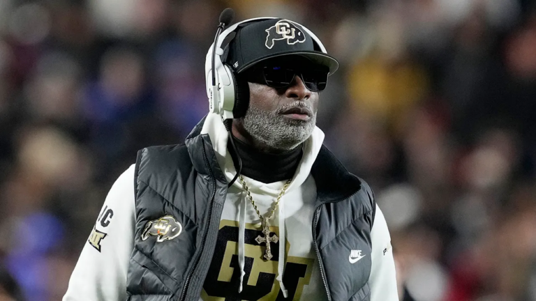 Coach Prime back on Colorado sideline with mobile bathroom nearby