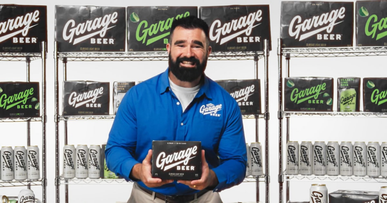 Jason Kelce’s Dyed Beard Is Featured in New Garage Beer Commercial