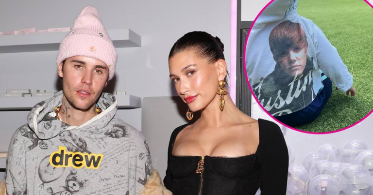 Hailey Bieber Shows Son Jack’s Fall Style With Justin’s Throwback Merch