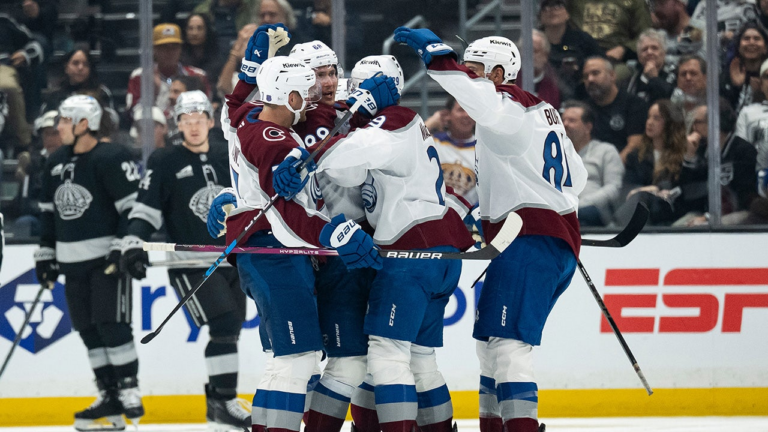 Avalanche, Kings players fight in first game of NHL season