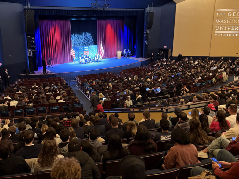 RFK Jr. draws crowd and protests at GWU event