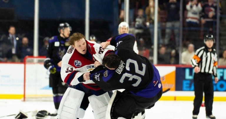 Stingrays overcome goalie fight, Gargoyles