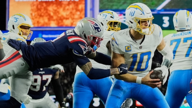 NFL playoffs: New England Patriots sack Los Angeles Chargers