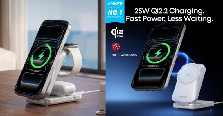 Anker’s white model Prime 3-in-1 25W Qi2 Foldable Charging Station hits all-time low at 30% off